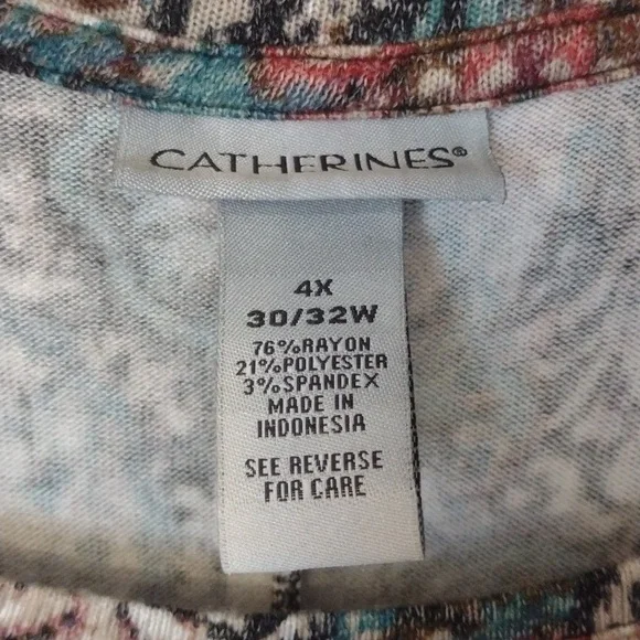 4X Catherines lightweight sweater knit top - Picture 3 of 5
